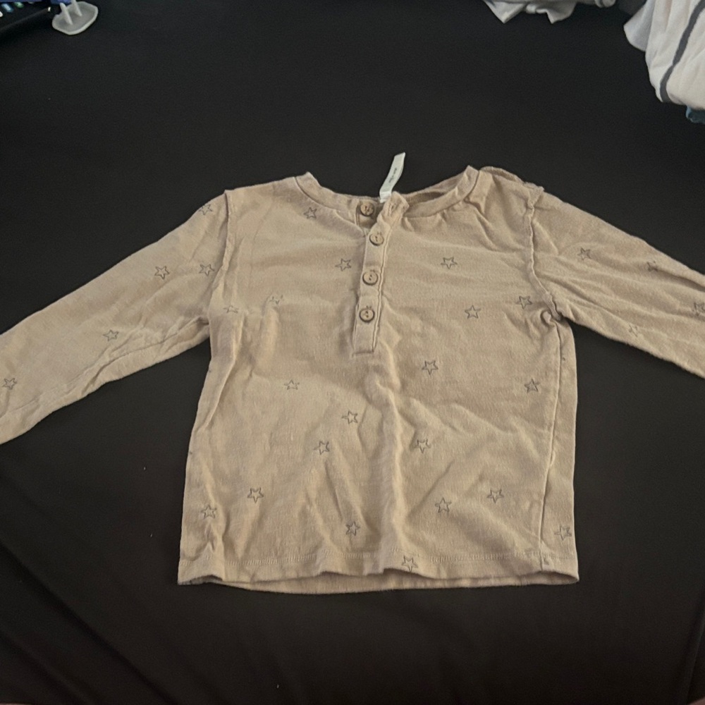 Rylee + Cru Starry Long Sleeve Shirt - Tan